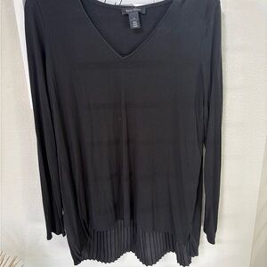 White House Black Market Elegant Black Blouse